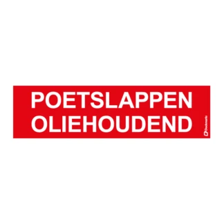 Sticker Poetslappen Oliehoudend 150 x 300 mm